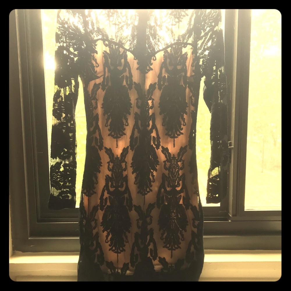 Lace Charlotte Russe Long Sleeve Dress